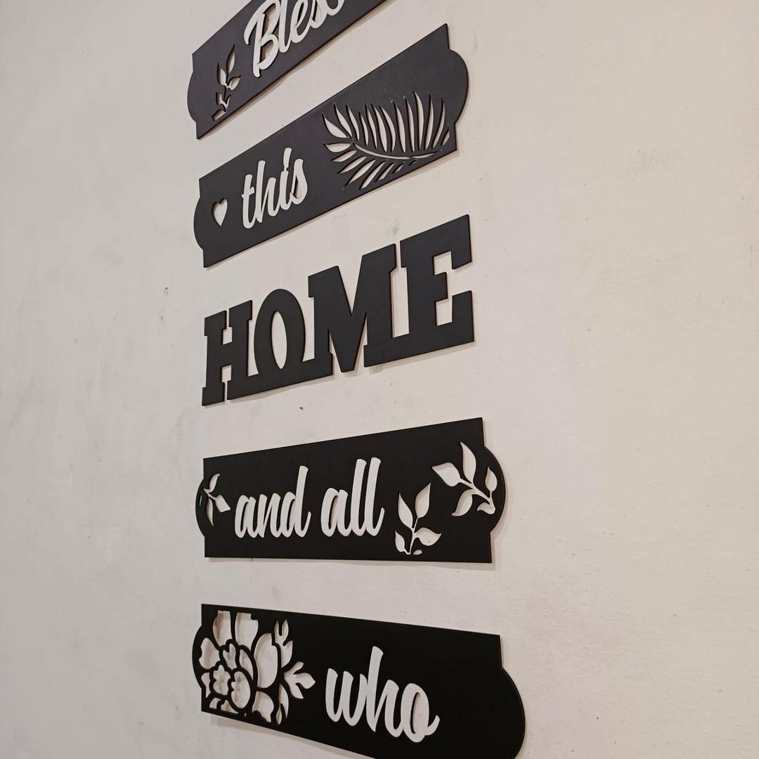 Wooden Wall Art - Bless This Home