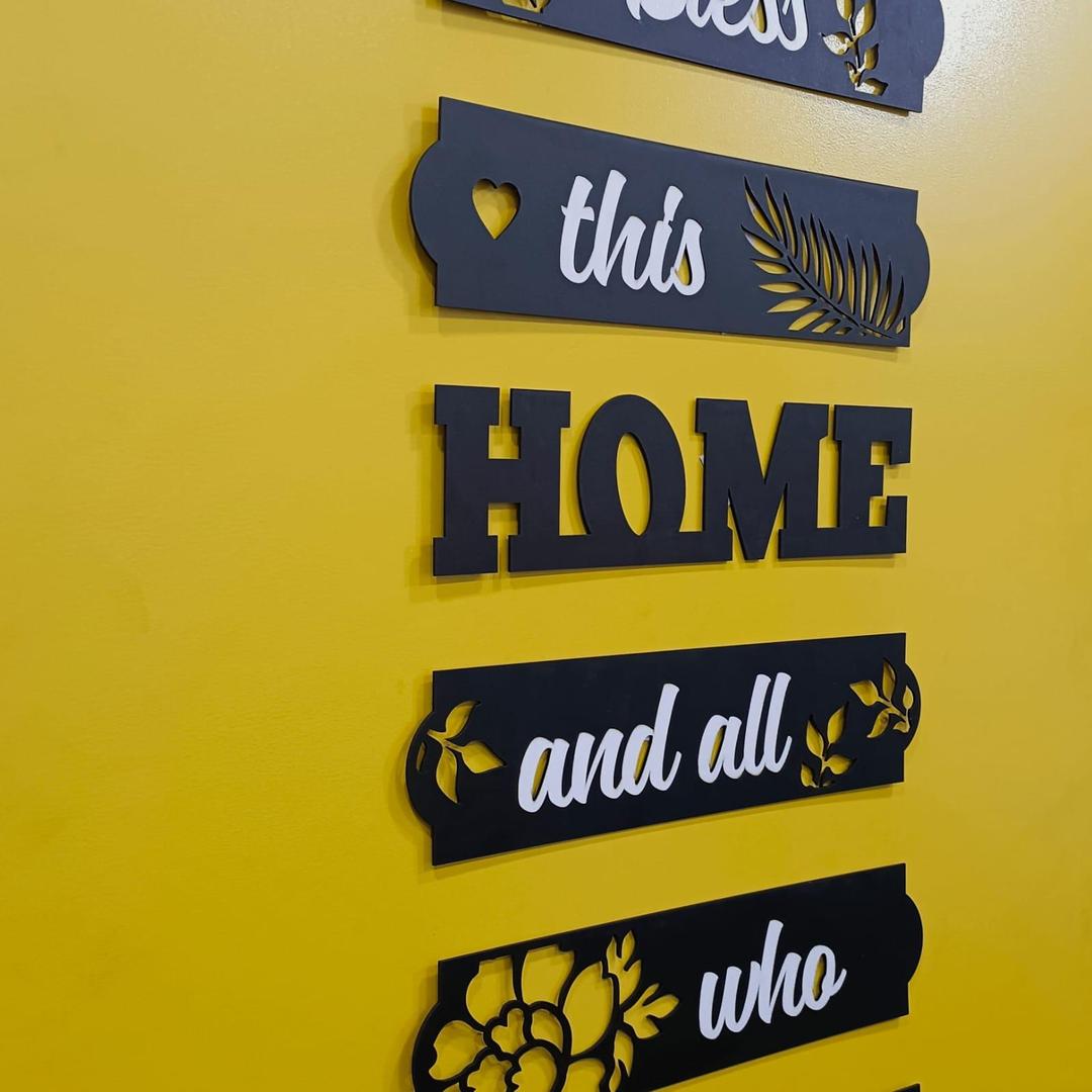 Wooden Wall Art - Bless This Home