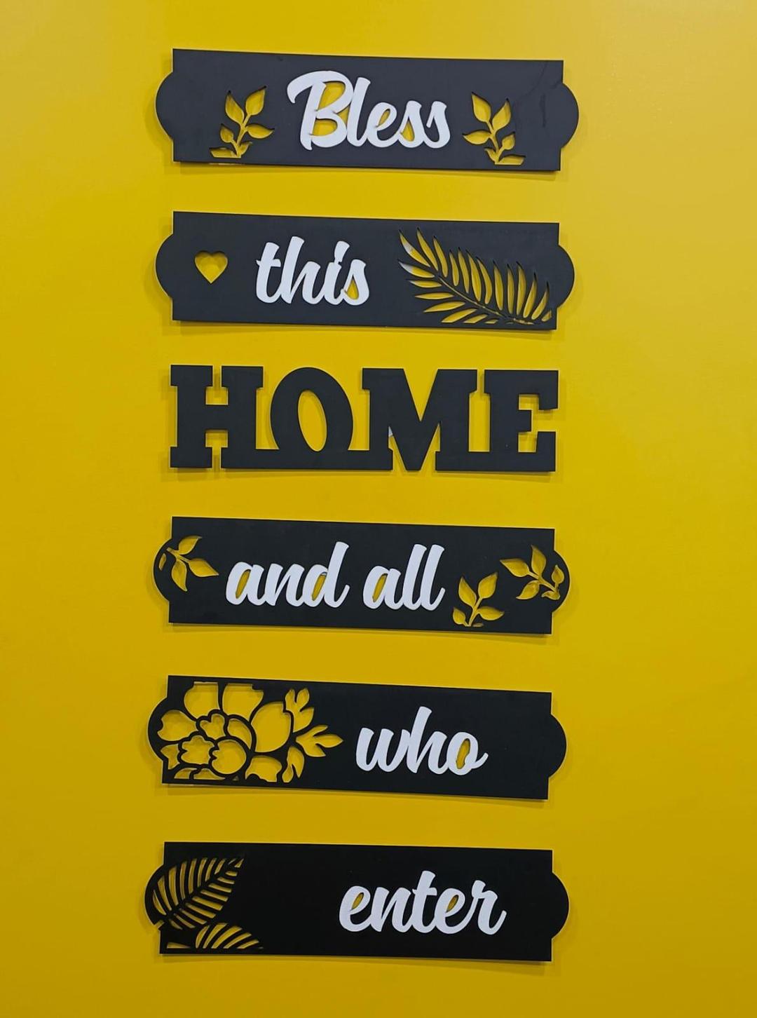 Wooden Wall Art - Bless This Home